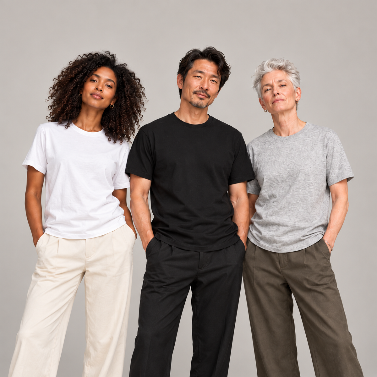 [3-Pack] Unisex Premium Cotton Crew Neck T-Shirt (Free Shipping)