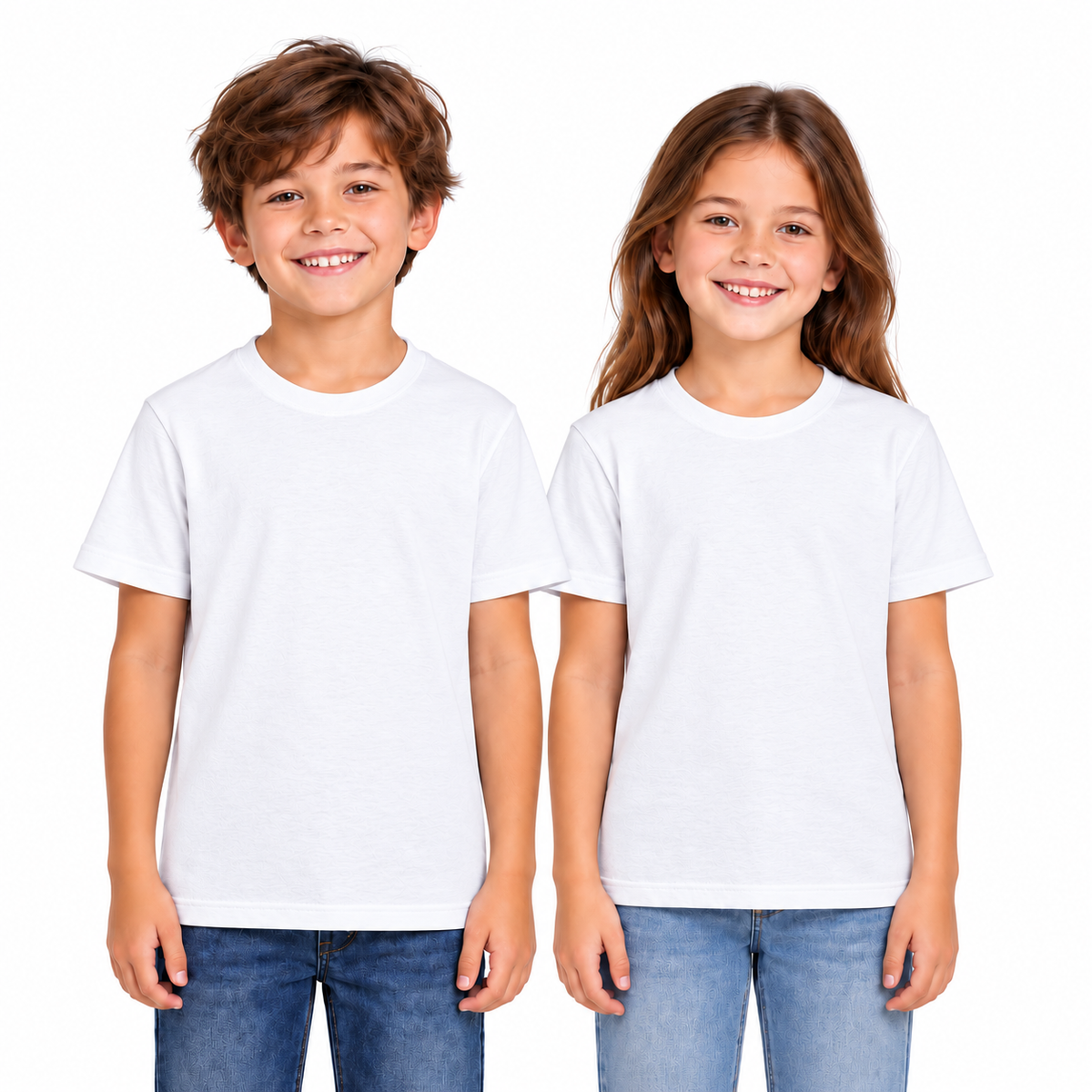 [3-Pack] Kids Premium Cotton Crew Neck T-Shirt (Free Shipping)