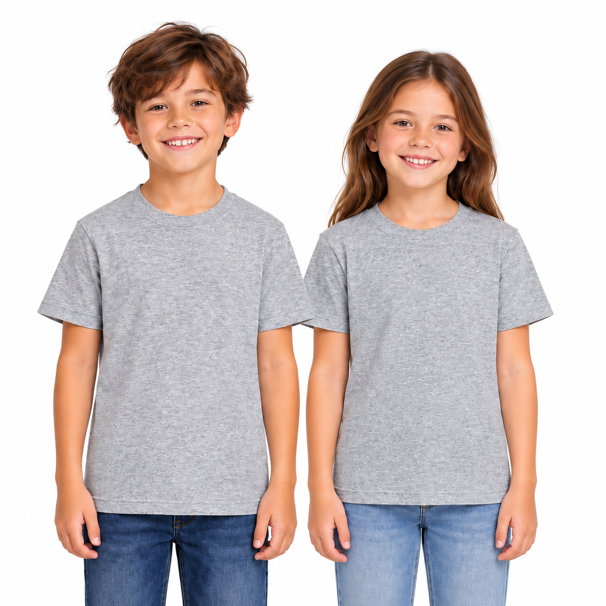 [3-Pack] Kids Premium Cotton Crew Neck T-Shirt (Free Shipping)