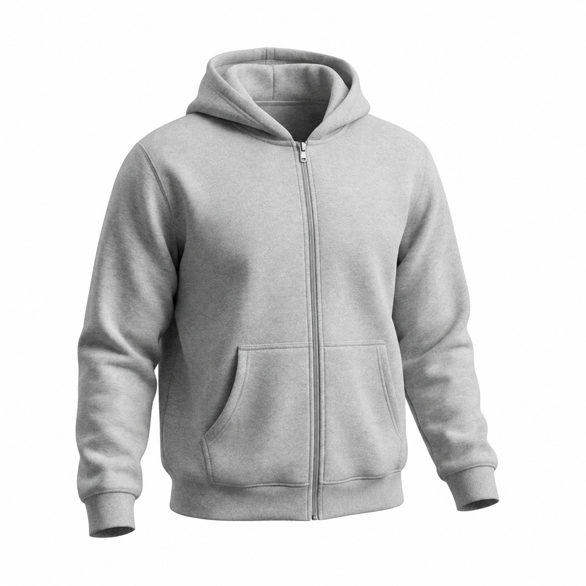 Unisex Premium 100% Cotton Full-Zip Hoodie (Free Shipping)
